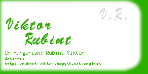 viktor rubint business card